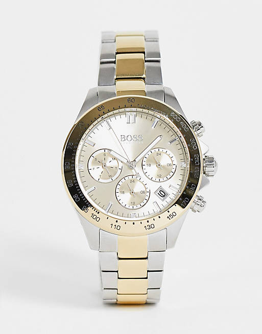Boss womens mix metal chronograph bracelet watch in multi 1502618