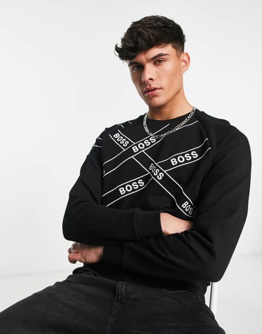 Hugo tape online sweatshirt