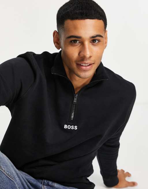 Boss zapper best sale half zip sweatshirt