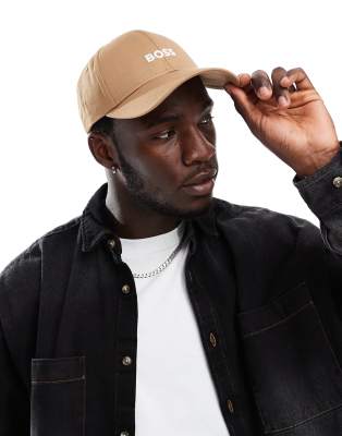 BOSS Zed baseball cap in beige-Neutral