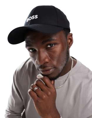 BOSS zed baseball cap in black | ASOS