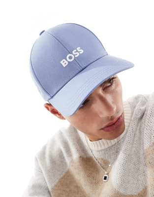 BOSS by Hugo Boss BOSS zed baseball cap in light blue