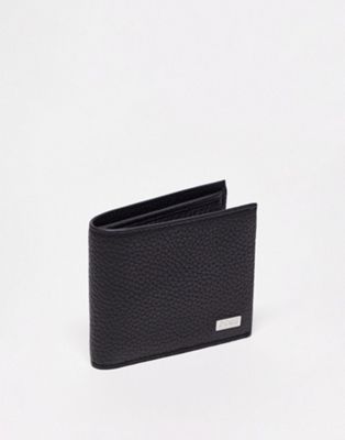 BOSS zip up cardholder in black