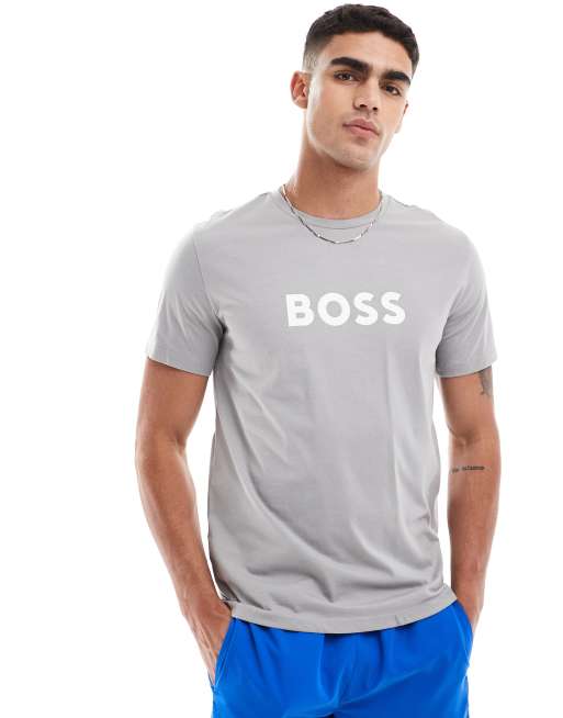 BOSS - Zwemkleding - T-shirt in zilver