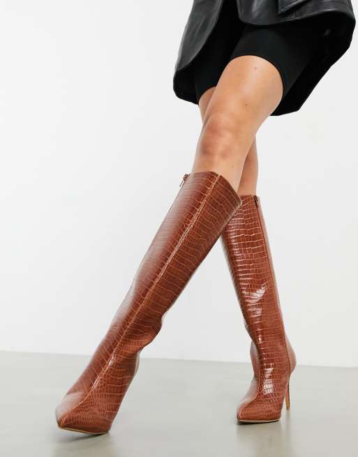 Botas altas color tostado Claudia de ASOS DESIGN, 2 de 4