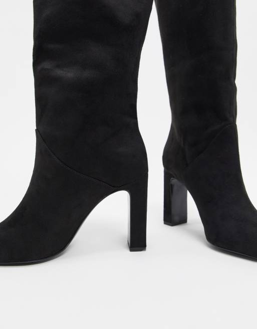 Mango botas negras altas hot sale