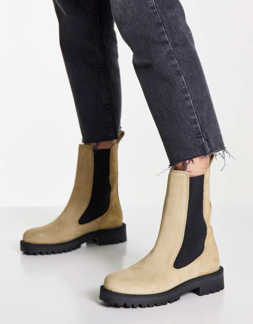 Botas beis sin cierres con suela gruesa de cuero de & Other Stories, 4 de 4