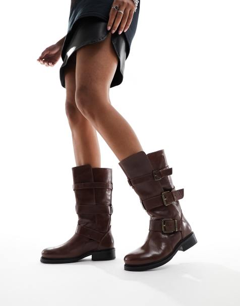 Botas marron chocolate mujer hot sale