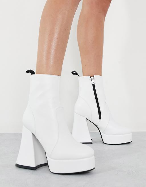 Botas blancas plataforma y tacón de Lamoda | ASOS