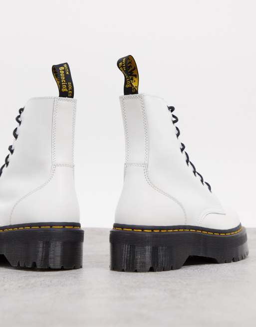 Botas blancas de cuero Jadon de Dr Martens ASOS