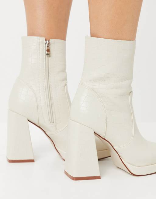 Botas blancas best sale mujer tacon