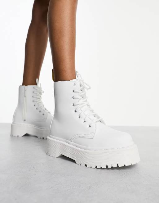 Botas blancas Vegan Jadon II Mono de Dr Martens ASOS