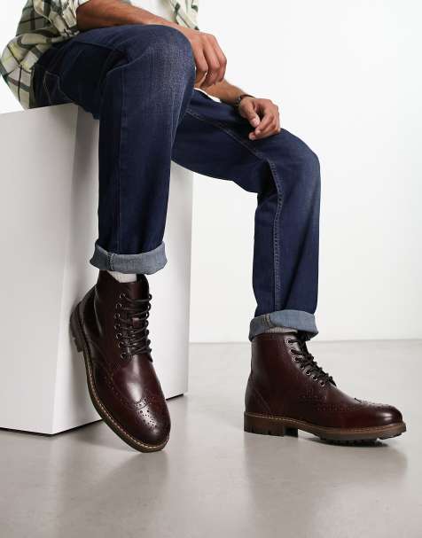 Botines oxford online hombre