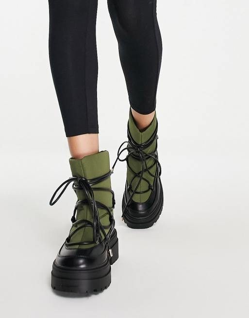 Botas caquis para clima frío con suela gruesa Albie de ASOS DESIGN, 2 de 4