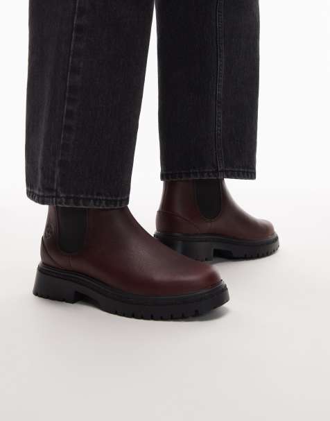 Botas Chelsea burdeos con suela gruesa de cuero Cambria Valley de Timberland - view 1