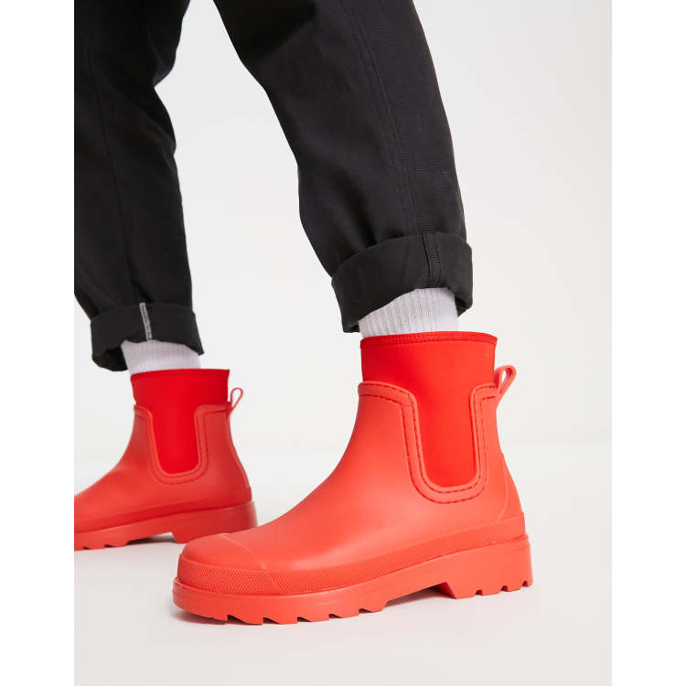 Botas rojas con detalle de neopreno de ASOS DESIGN | ASOS