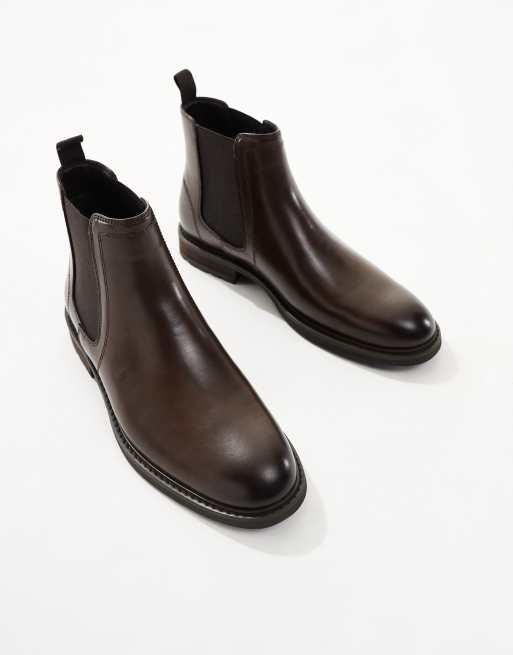 Botas Chelsea marrón chocolate Declan de schuh, 3 de 4