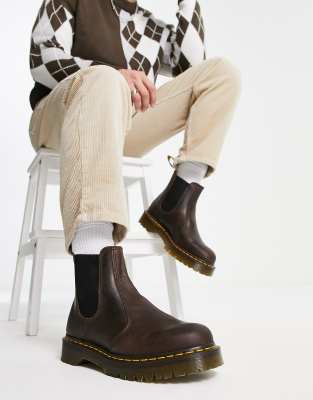 Dr martens shop chelsea marron