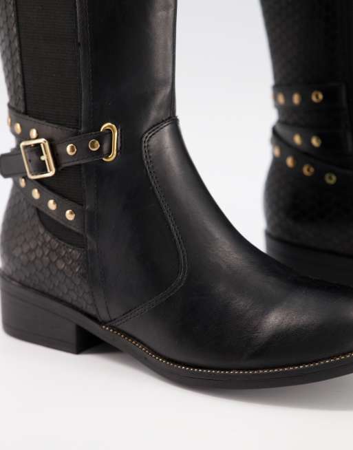 Botas altas negras online xti