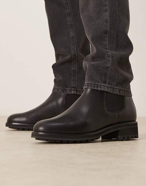 Botas Chelsea negras de cuero Bryson de Polo Ralph Lauren - view 1