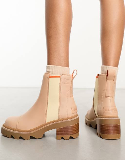 Botas color camel con tacón Joan Snow de Sorel 