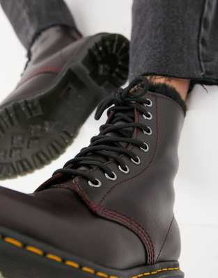 botas dr martens mujer guindas