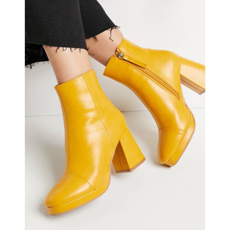 Botas color mostaza mujer best sale