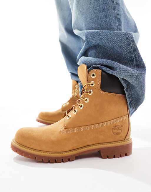 Botas color tostado con caña de 6" de nobuk premium de Timberland, 2 de 4