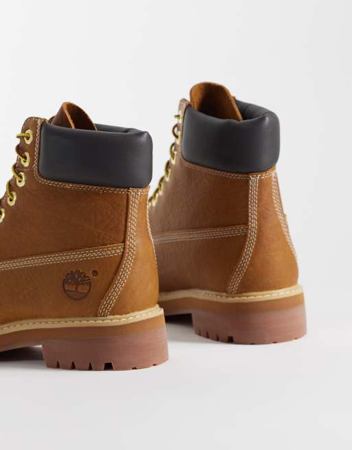 Botas color tostado con caña de 6" de nobuk premium de Timberland, 4 de 4