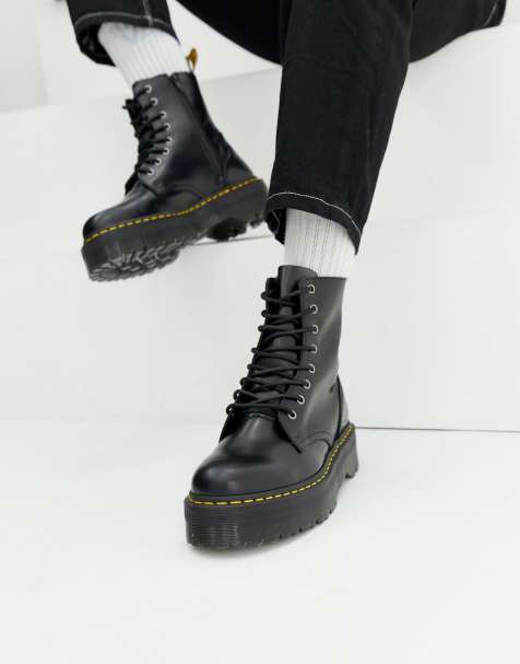 Botas plataforma negras online hombre