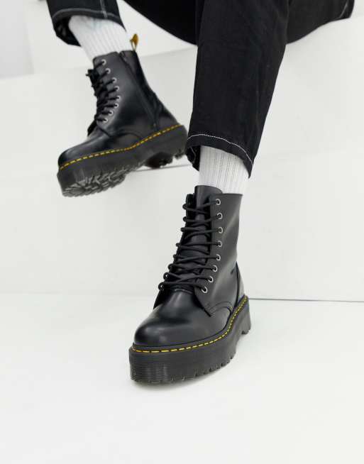 Botas de piel con plataforma online jadon