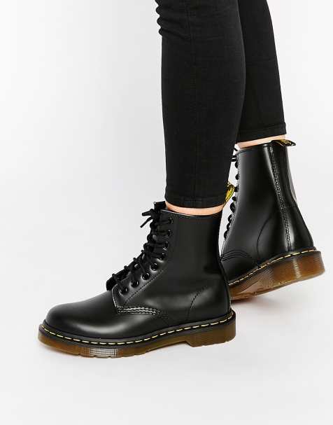 Botas martens negras online mujer