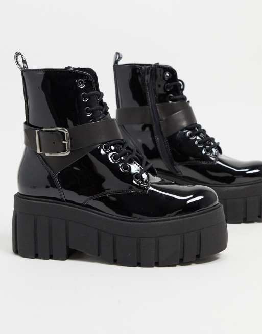 Botas con hebilla gruesa en negro Folie de Steve Madden