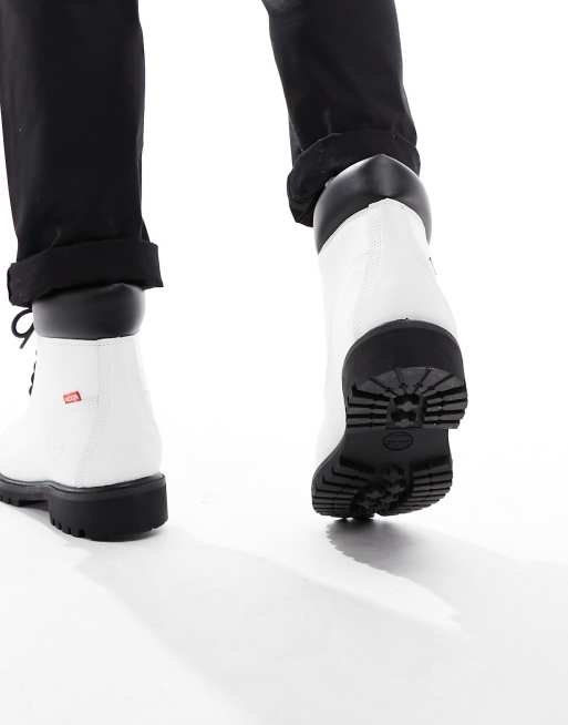 Botas de 6" blancas de cuero Helcor premium de Timberland