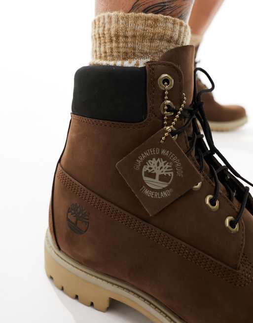 Botas de 6 marrones de nobuk premium de Timberland