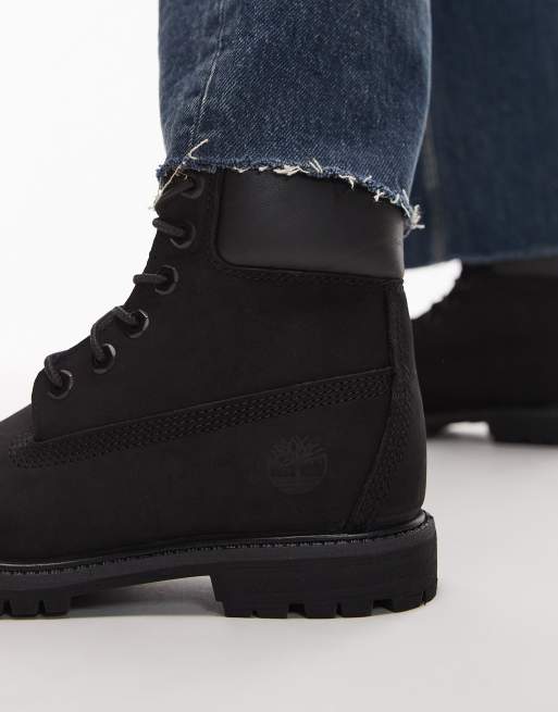 Botas de 6" negras de nobuk premium de Timberland, 3 de 4