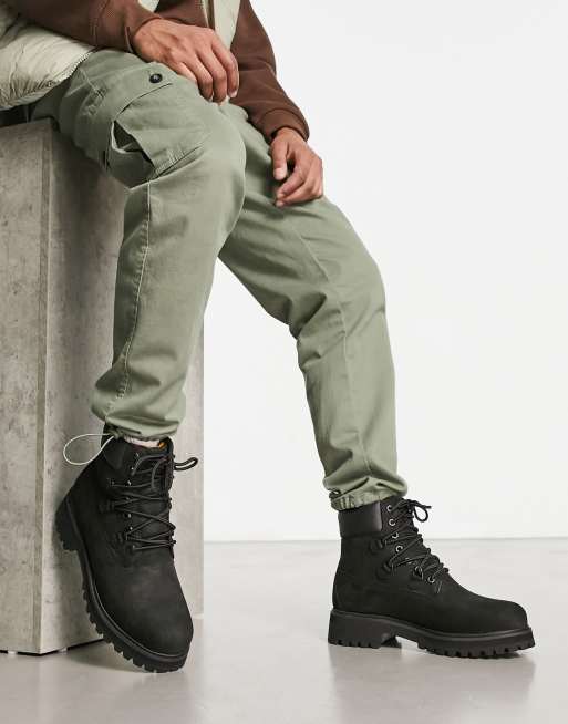 Influencia Comiendo engranaje Botas de 6" negras Vibram Stacked de Timberland | ASOS