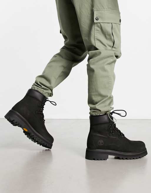 Influencia Comiendo engranaje Botas de 6" negras Vibram Stacked de Timberland | ASOS