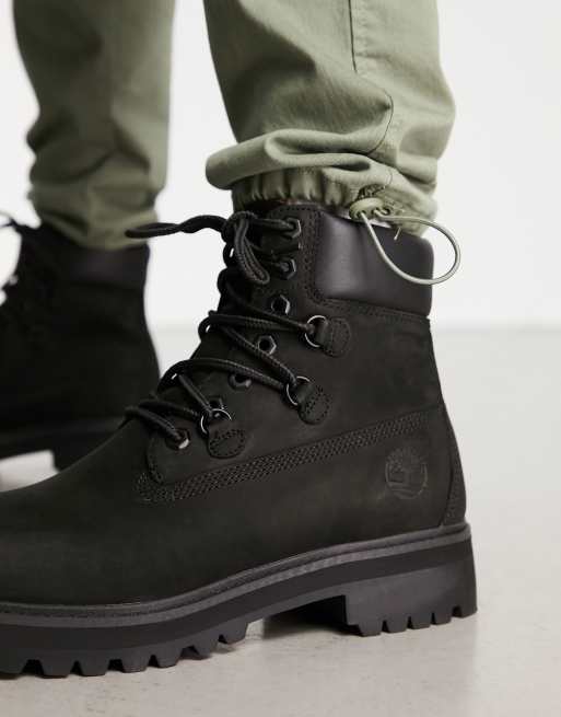 Influencia Comiendo engranaje Botas de 6" negras Vibram Stacked de Timberland | ASOS