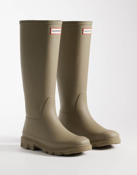 Botas de agua altas grises Downpour de Hunter - view 1