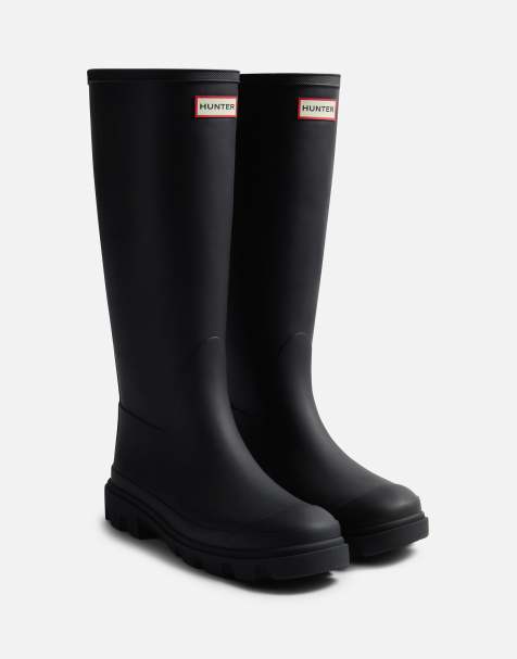 Botas de agua altas negras unisex Downpour de Hunter - view 1