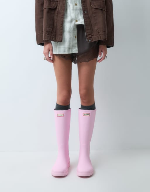 Botas de agua altas rosas Downpour de Hunter, 4 de 4