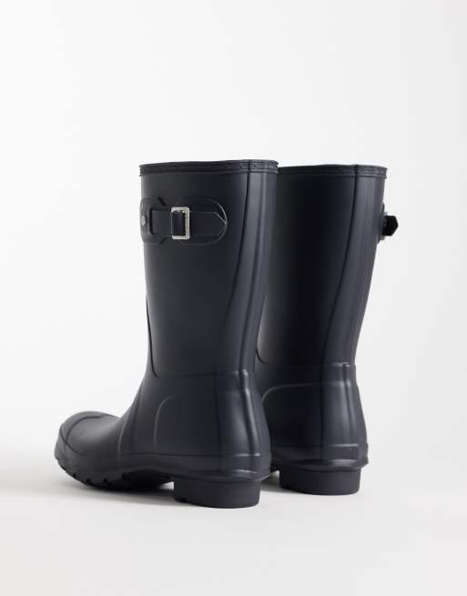 Botas de agua azul marino bajas Original de Hunter, 2 de 4