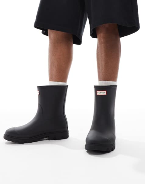 Botas de agua bajas negras unisex con forro Downpour de Hunter - view 1