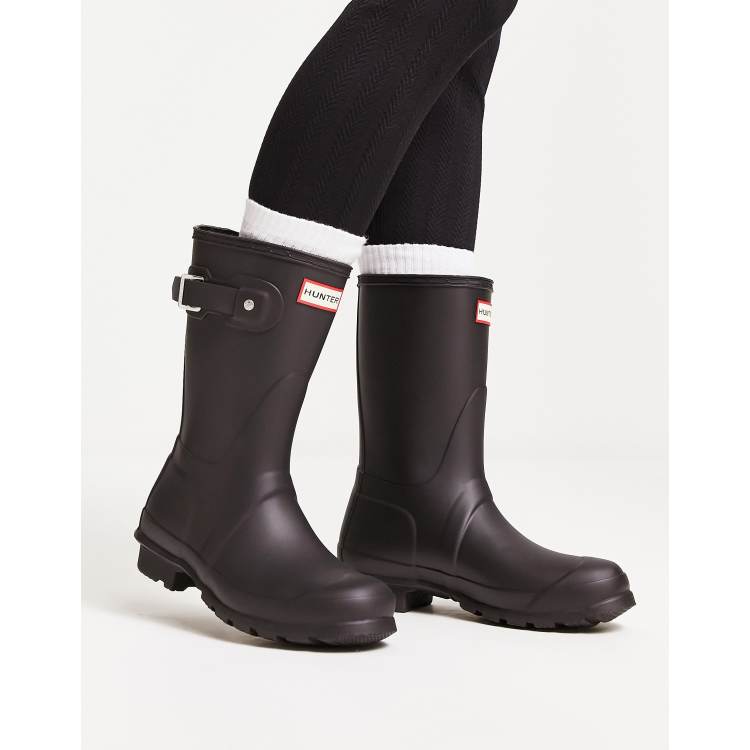 Botas de agua cortas en negro Original de Hunter ASOS