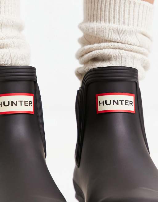 Botas de agua estilo Chelsea negras mates Original Refined de Hunter, 3 de 4