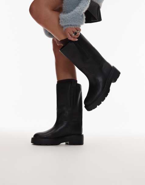 Botas de caña media negras con suela gruesa de Tommy Jeans - view 1