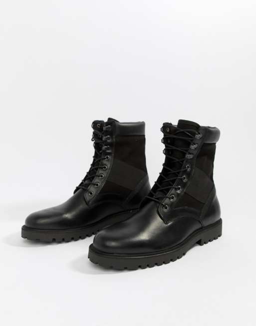 Botas de estilo militar negras de Zign