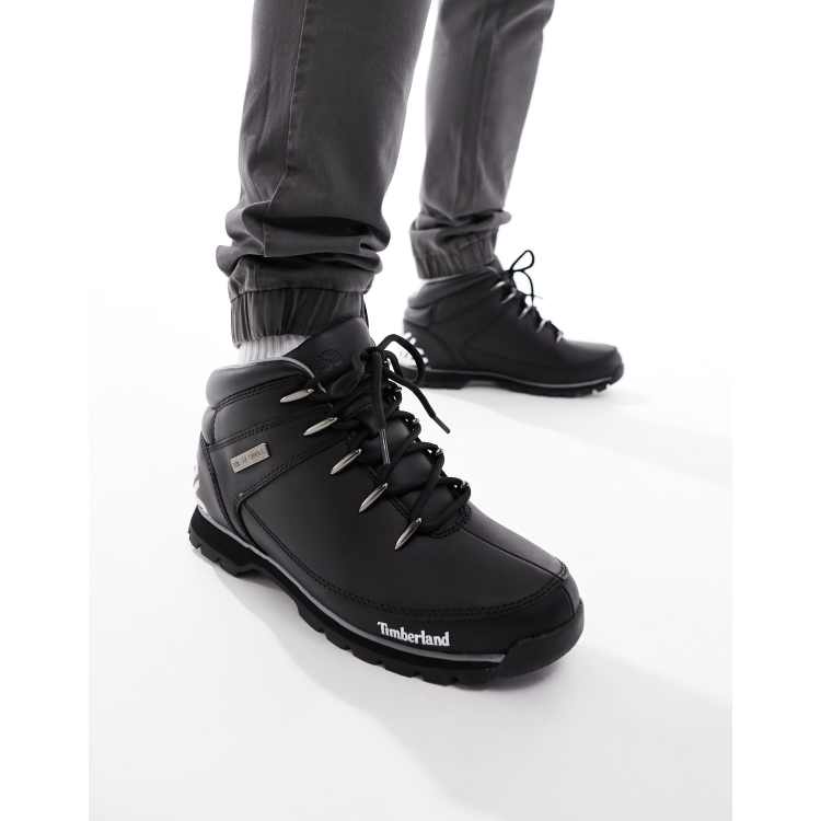 Bota de Piel Negra Timberland para Hombre