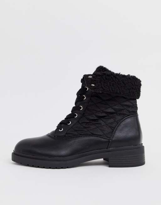 Botas planas best sale con borreguito